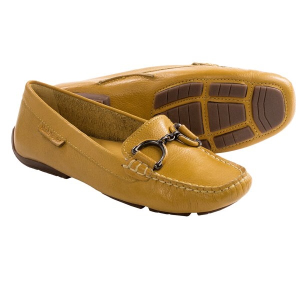 Adorable mustard yellow Hush Puppies Loafers - FINAL SALE .